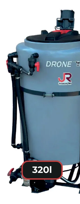 Mixer Drone Mix XT 320 de JR Soluções: tanque mezclador eléctrico de 320 L